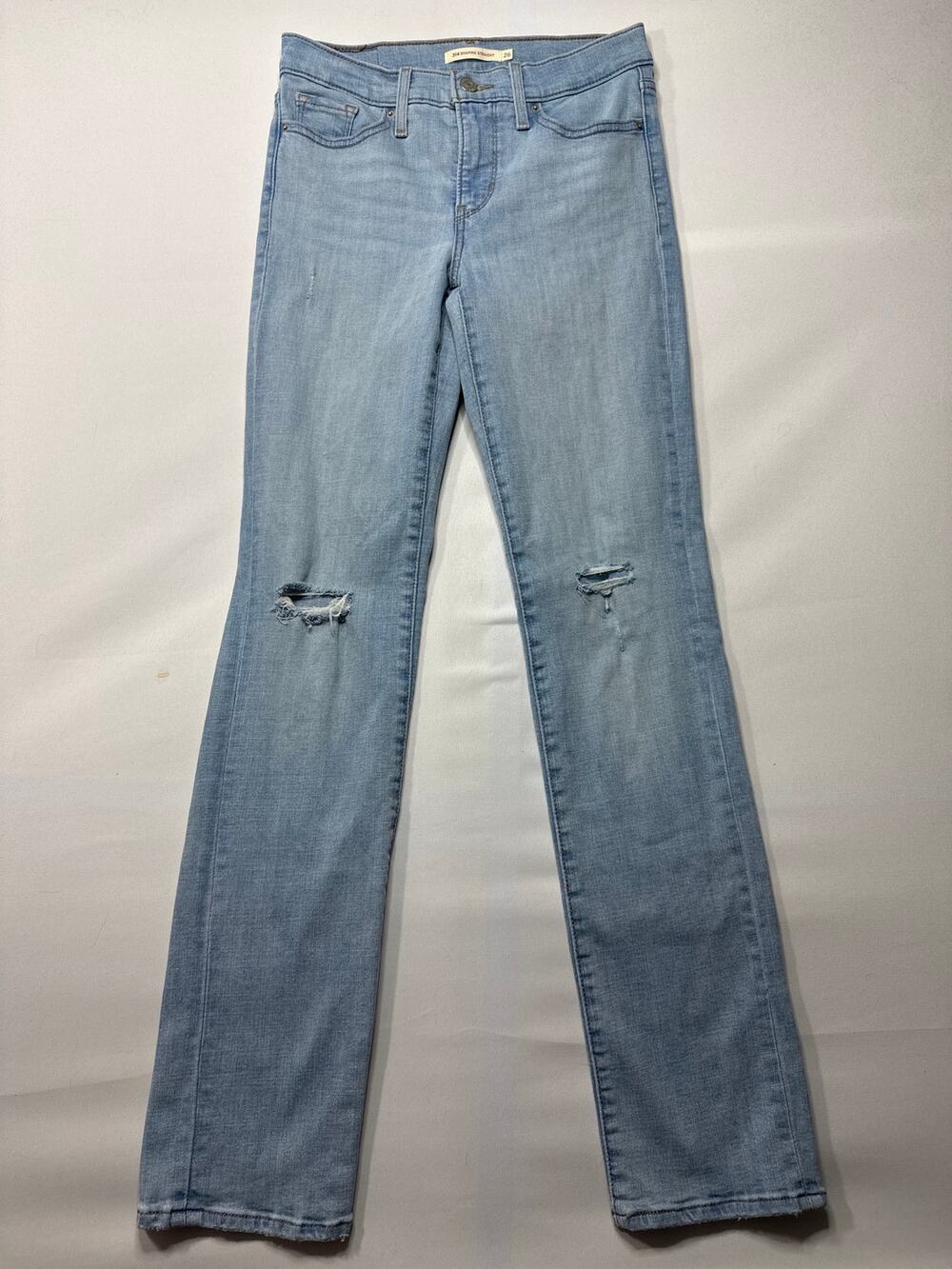 Levi's 314 Women's Shaping Straight‎ Stretch Blue Jeans - Size 26x32 (27x31)